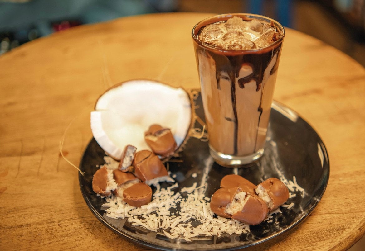 Almond Joy Latte COFFEE CITY USA CAFE